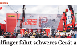 Beitragsbild zu News aus dem Börse Express PDF vom 16.04.2025: Palfinger fährt schweres Gerät auf